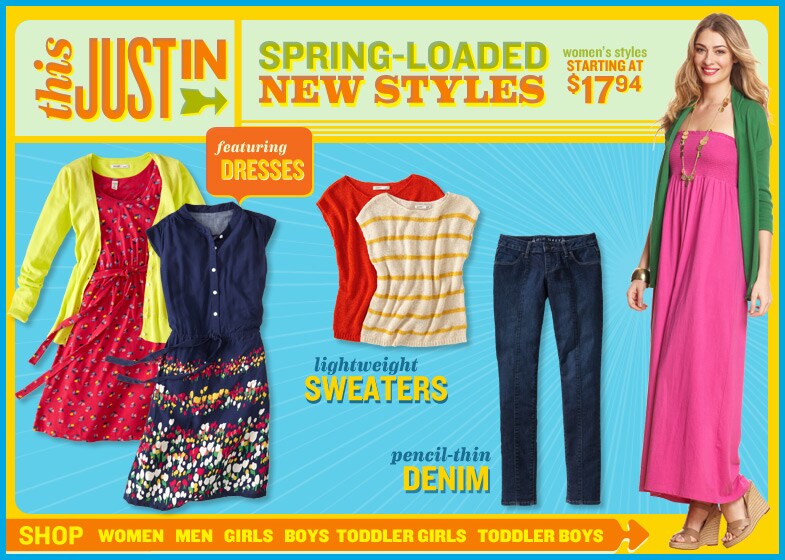 This Just In - Spring Loaded New Styles