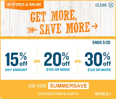 Save up to 30% - use code SUMMERSAVE