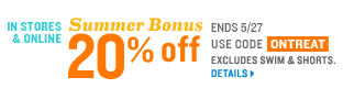 Save 20% - use code ONTREAT