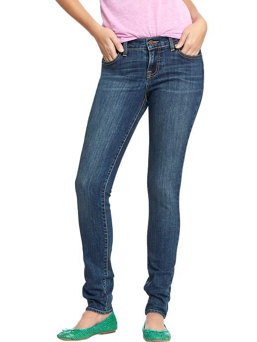 View large product image 1 of 1. Mid-Rise Curvy Skinny Jeans for Women