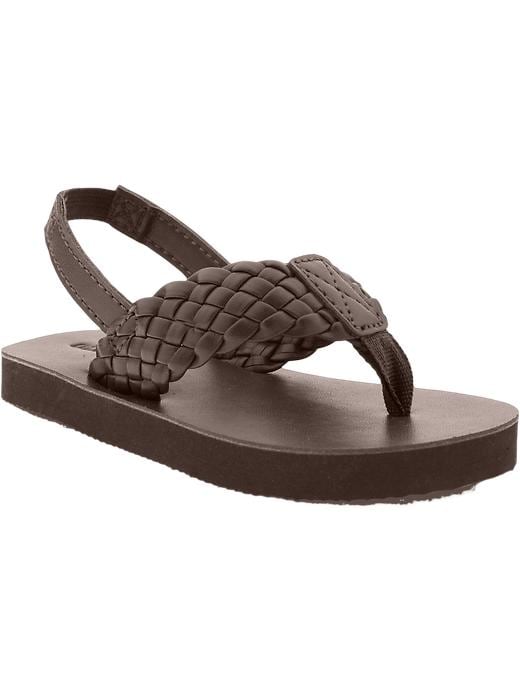 Old Navy Braided Faux Leather Sandals For Baby