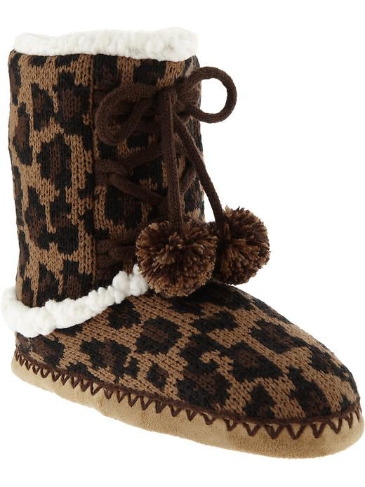 sherpa lined slipper boots