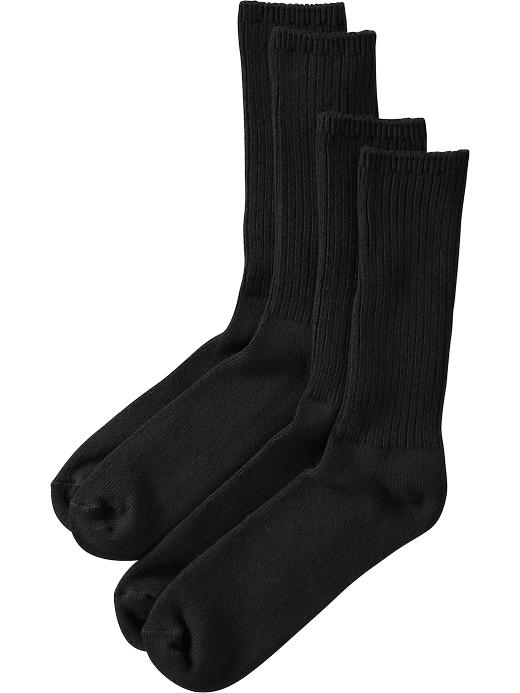 Old Navy Men’s Rib Knit Sock 2 Packs Black Jack Jabberspot