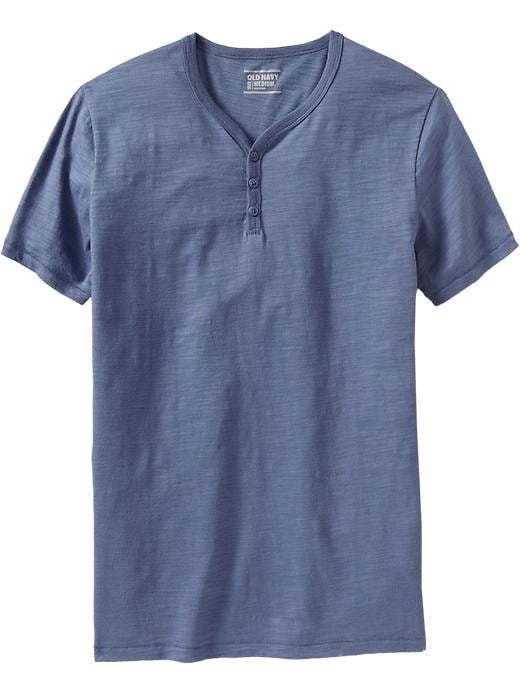 Old Navy Men’s Slub Knit V Neck Henleys Tekshare