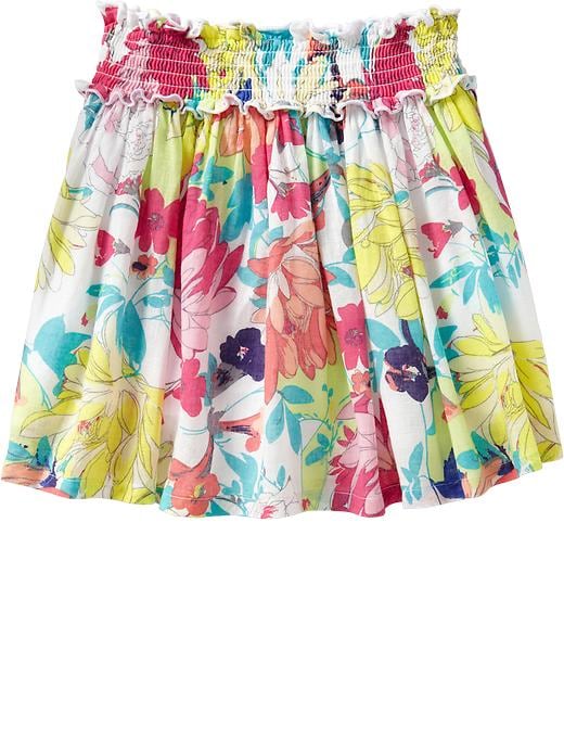 Old Navy Girls Smocked Floral Skirts Quality Fashion