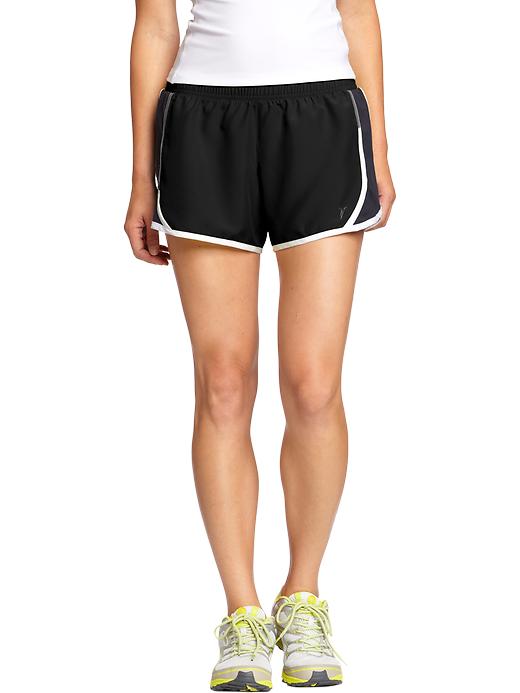 Old Navy Women’s Side Mesh Running Shorts (3′) Black Jack Mybuzz