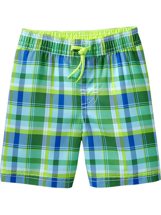 Old Navy Plaid Swim Trunks For Baby Tekshare