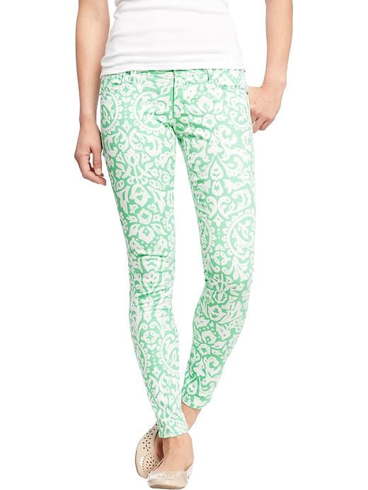 View large product image 1 of 1. Women's The Rockstar Printed Skinny Jeans