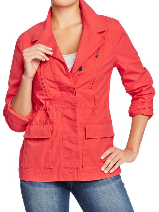 Old Navy Women’s Long Canvas Field Jackets Myloo