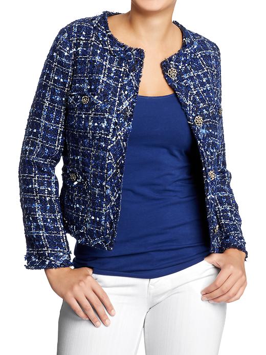 ladies navy summer jacket