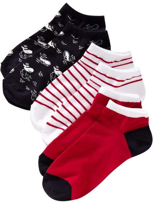 Old Navy Women’s Printed Liner Sock 3 Packs In The Navy Jabberspot