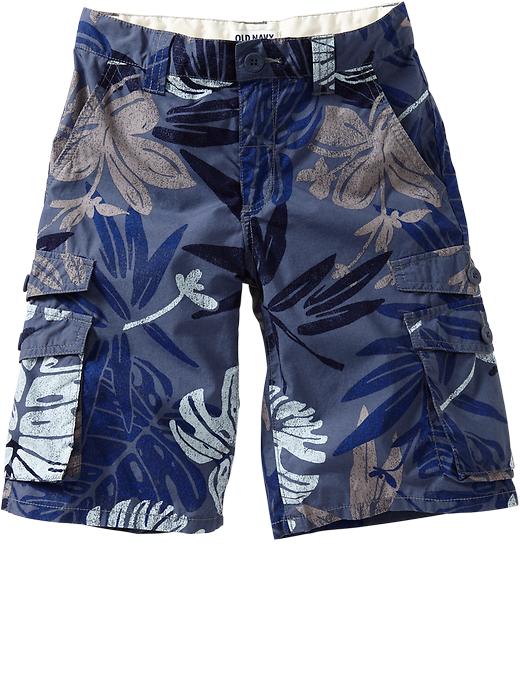 Old Navy Boys Patterned Double Pocket Cargo Shorts Quality Fashion