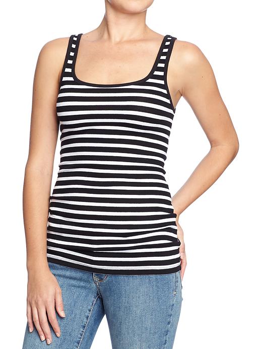 navy knitted tank top ladies