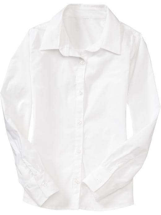 Old Navy Girls Uniform Shirts Bright White Livestorm