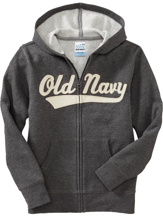 View large product image 1 of 1. Boys Logo-Applique Zip Hoodies