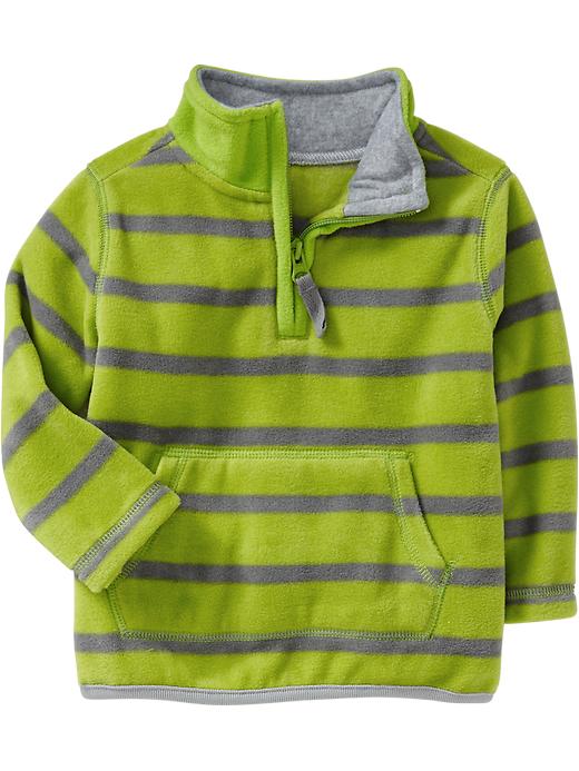 Old Navy Micro Performance Fleece 1/2 Zip Pullovers For Baby Olive