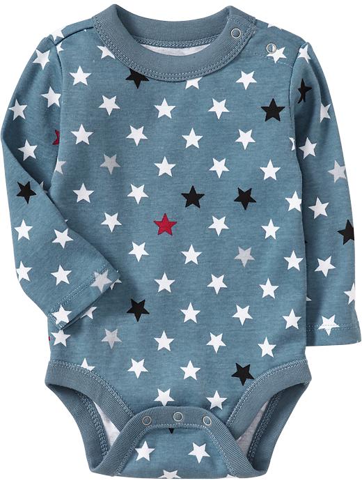 Old Navy Jersey Bodysuits For Baby Grey Stars Jabberspot