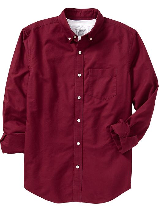 Old Navy Men’s Slim Fit Oxford Shirts – Madder Red 