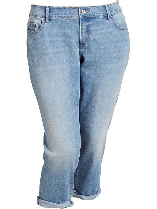 View large product image 1 of 2. Women'S Plus Slim Boyfriend Jeans