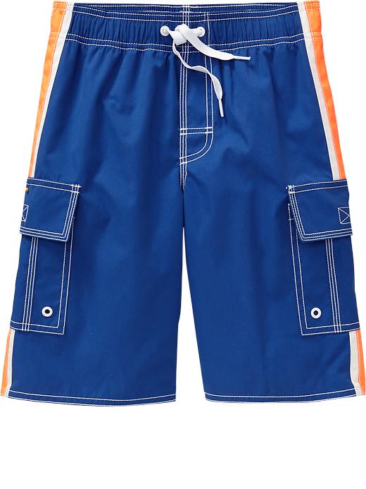 Old Navy Boys Side Stripe Cargo Swim Trunks Royal Rowena Livestorm
