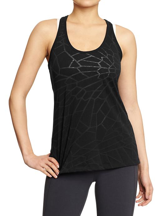 View large product image 1 of 2. Women's Old Navy Active Knotted Racerback Tanks