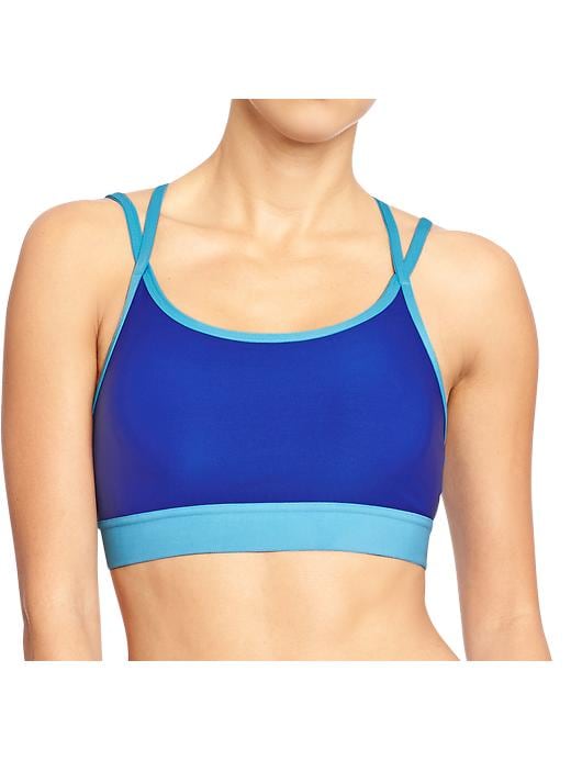 Women’s Old Navy Active Double Strap Sports Bras Blue Bloods