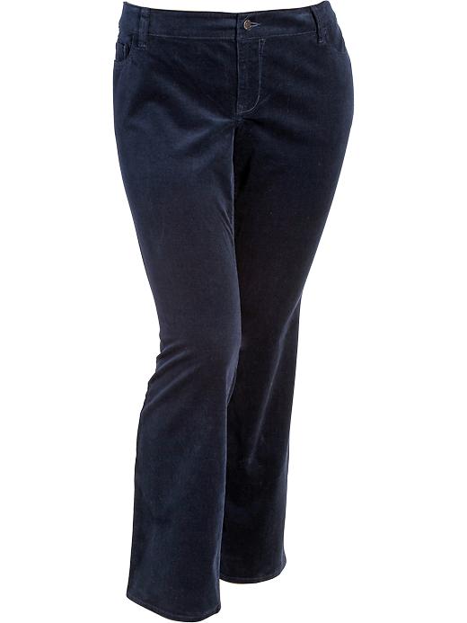 Old Navy Womenâs Plus The Rockstar Boot Cut Cords â Navy Blue | Skynder