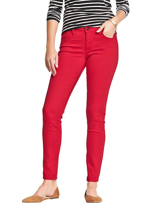View large product image 1 of 1. Women's The Rockstar Mid-Rise Skinny Pop-Color Jeans