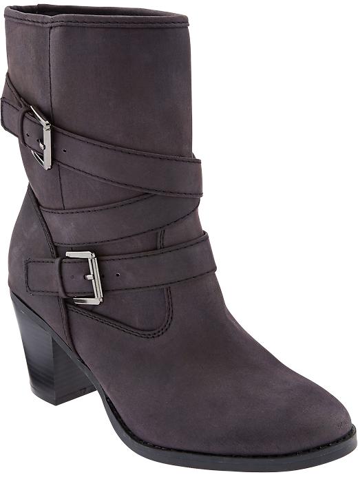 navy slouch boots