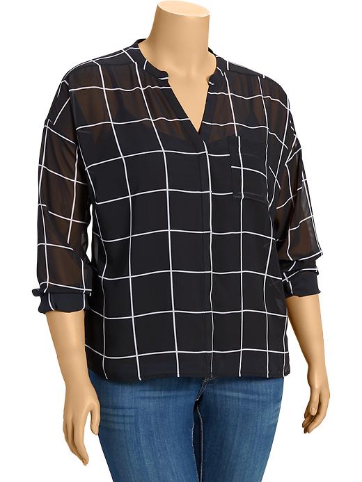 1PC- Printed Chiffon Long Shirt PW3171