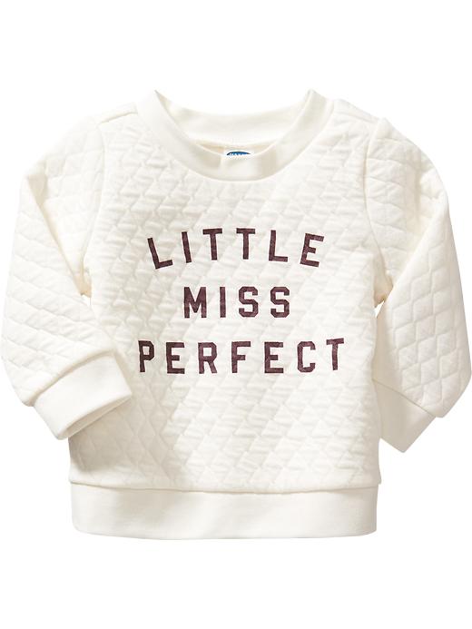 View large product image 1 of 1. Quilted Graphic Sweatshirts for Baby