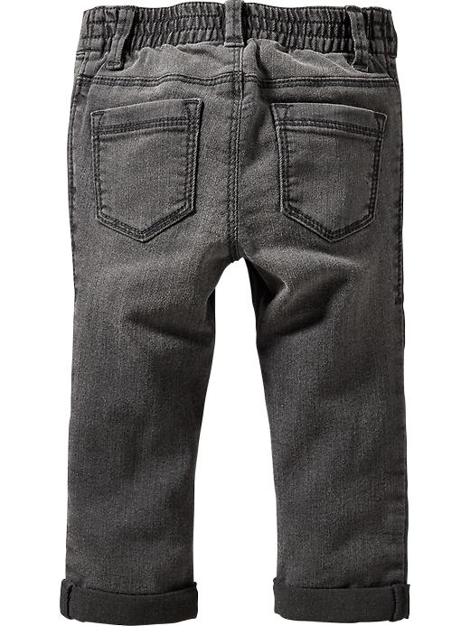 View large product image 2 of 2. Black-Wash Jeans for Baby