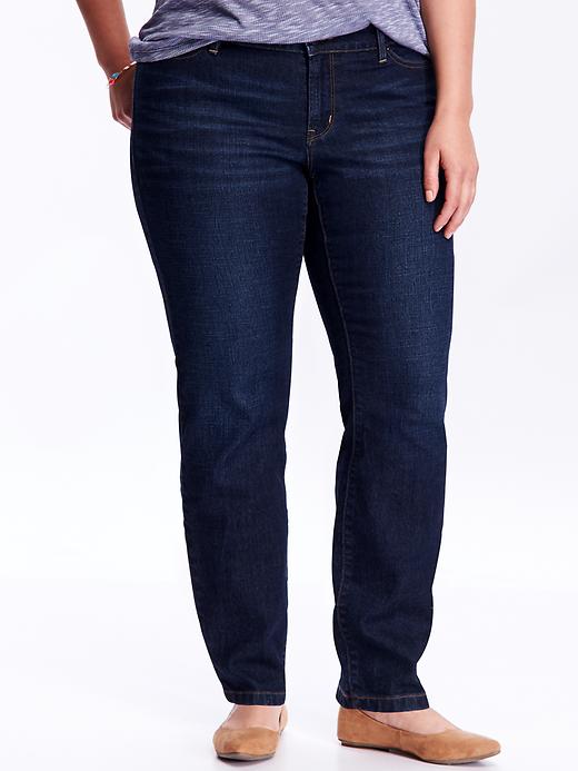 View large product image 1 of 2. Universal Mid-Rise Plus-Size Skinny Jeans