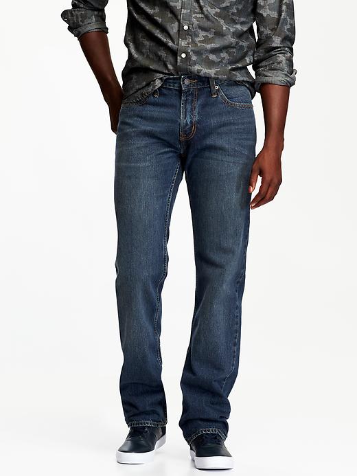 View large product image 1 of 2. Straight-Fit Jeans for Men