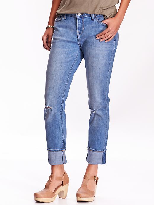 Image number 1 showing, Boyfriend Straight Jeans