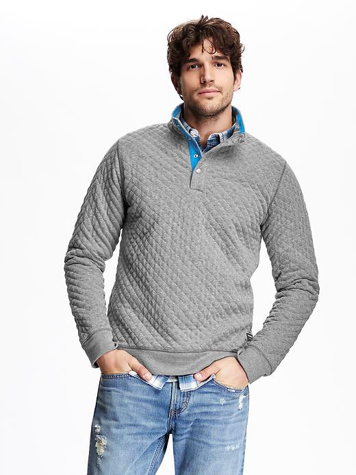 Image number 1 showing, Quilted Popover Fleece