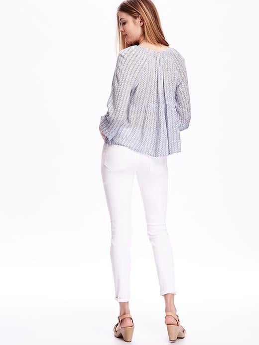 Image number 2 showing, Bell-Sleeve Swing Blouse for Women