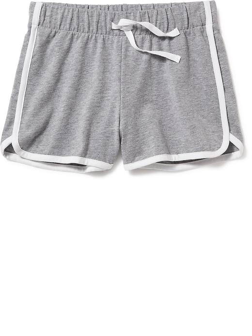 View large product image 1 of 1. Relaxed Dolphin-Hem Shorts for Girls