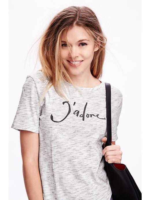 Image number 4 showing, Relaxed Graphic Tee for Women
