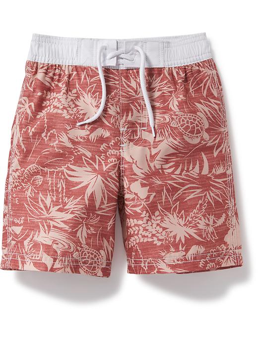 View large product image 1 of 1. Patterned Swim Trunks for Toddler