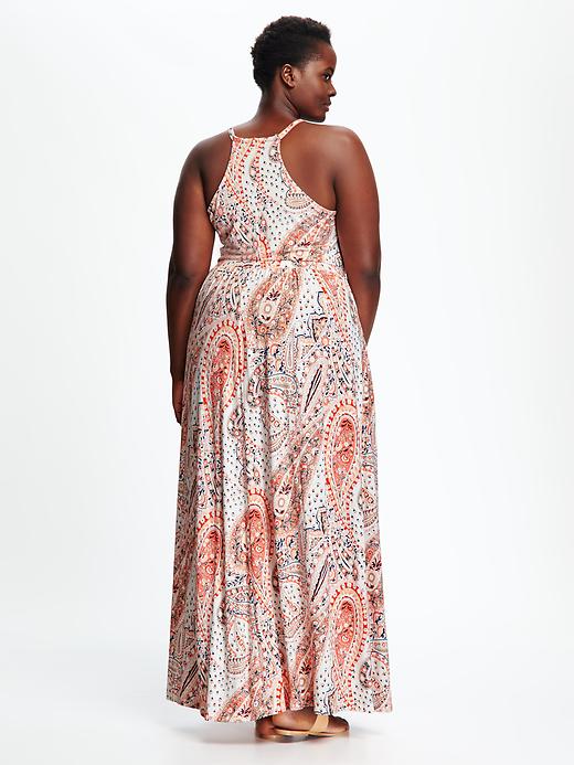 Image number 2 showing, Printed Plus-Size Maxi Dress