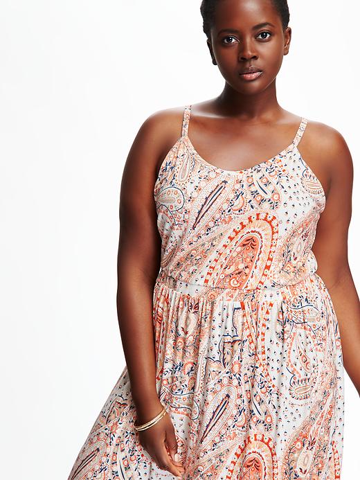 Image number 3 showing, Printed Plus-Size Maxi Dress