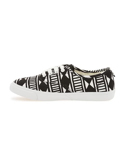 View large product image 2 of 4. Printed Lace-Up Sneakers for Girls