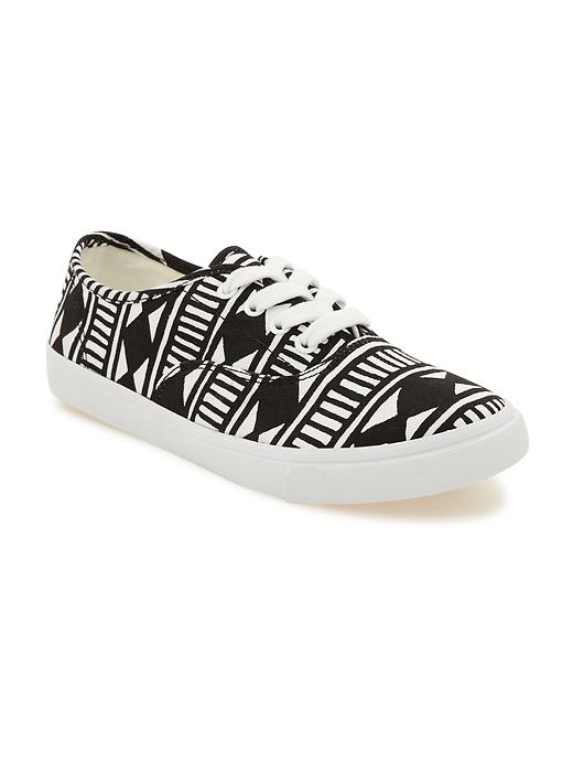 View large product image 1 of 4. Printed Lace-Up Sneakers for Girls