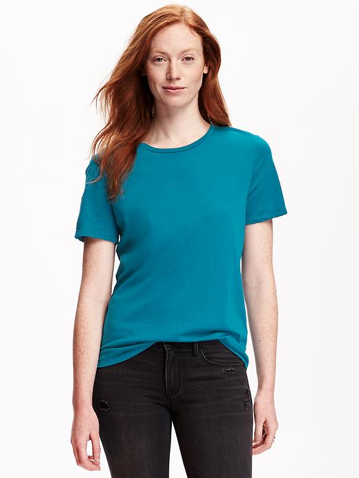 View large product image 1 of 1. Relaxed Crew-Neck Tee for Women