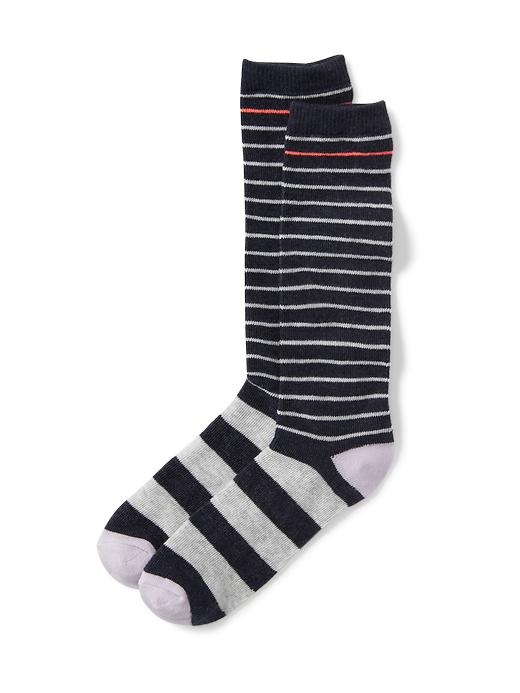 View large product image 1 of 1. Patterned Knee-High Socks for Girls