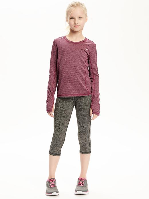 View large product image 2 of 2. Fitted Go-Warm Thermal Tee for Girls