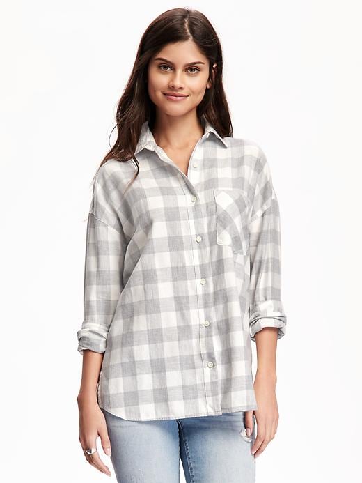Image number 1 showing, Boyfriend Flannel Shirt for Women