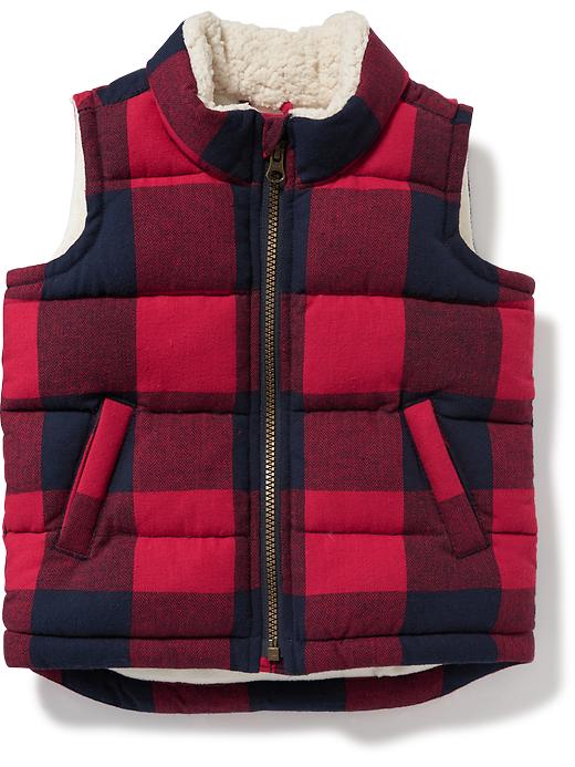 View large product image 1 of 1. Sherpa-Lined Vest for Toddler