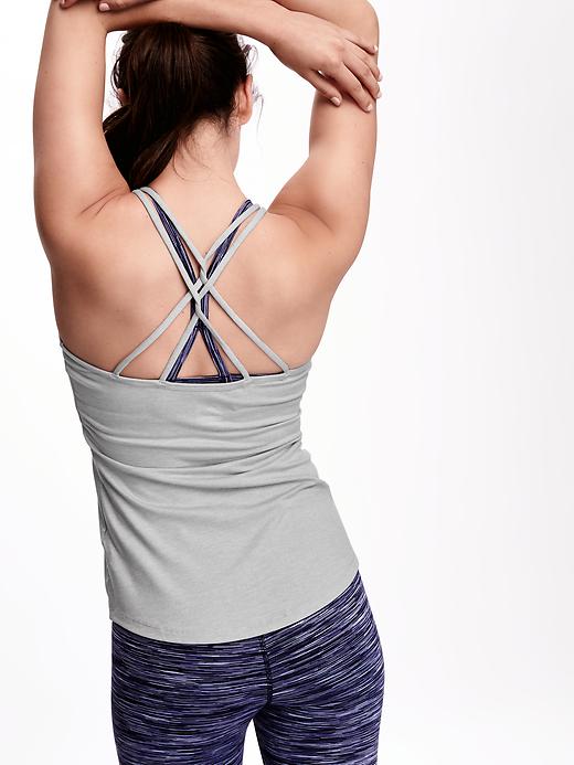 Image number 1 showing, Go-Dry Criss-Cross Tank for Women